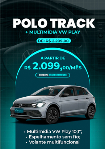 VOLKSWAGEN POLO TRACK + MULTMÍDIA VW PLAY ASSINATURA DE CARRO BYECAR