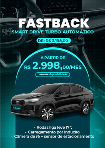 FIAT FASTBACK SMART DRIVE TURBO AUTOMÁTICO ASSINATURA DE CARRO BYECAR